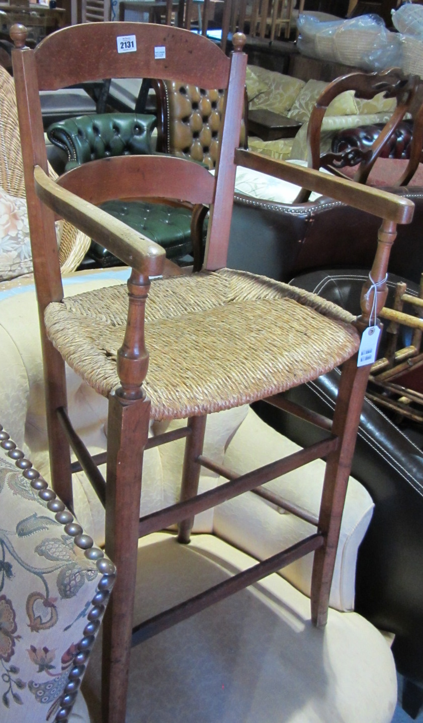 Appraisal: A th century child's high chair and a pair of