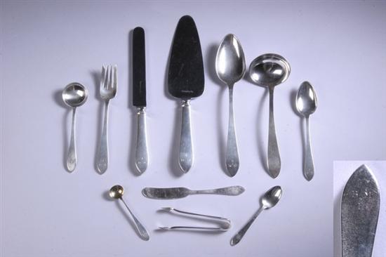 Appraisal: -PIECE TIFFANY CO STERLING SILVER FLATWARE SERVICE Faneuil pattern Including