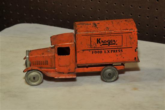 Appraisal: METALCRAFT ''KROGER FOOD EXPRESS'' TRUCK Orange painted truck with black