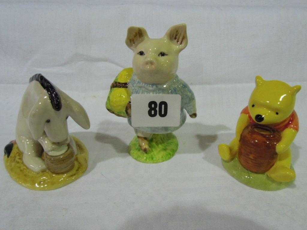 Appraisal: A Royal Albert Little Pig Robinson together with two Royal