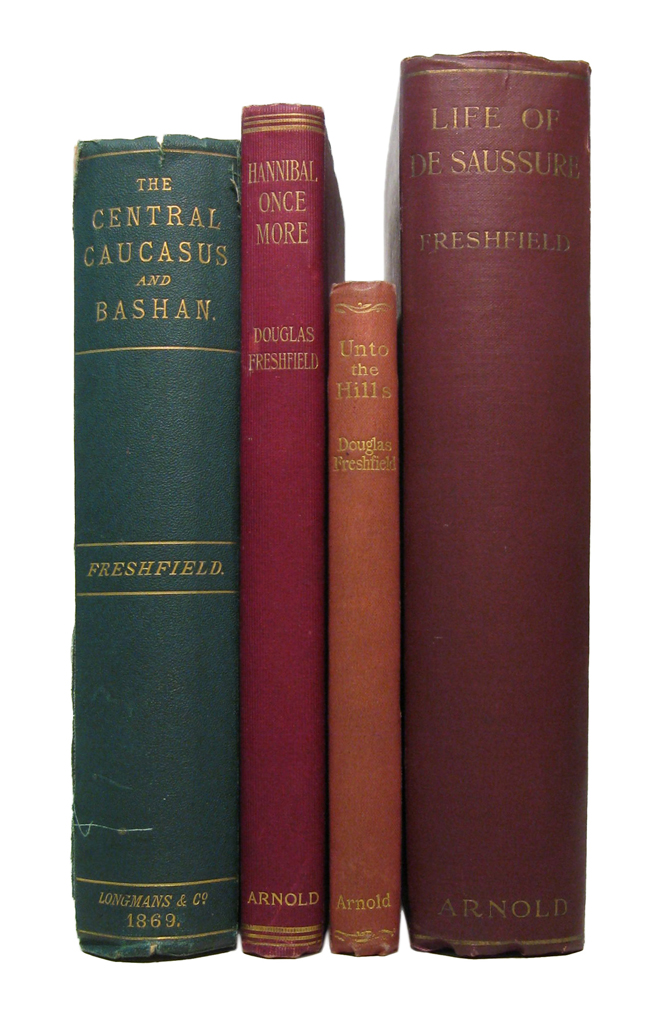 Appraisal: FRESHFIELD DOUGLAS Group of volumes Various sizes original cloth varying