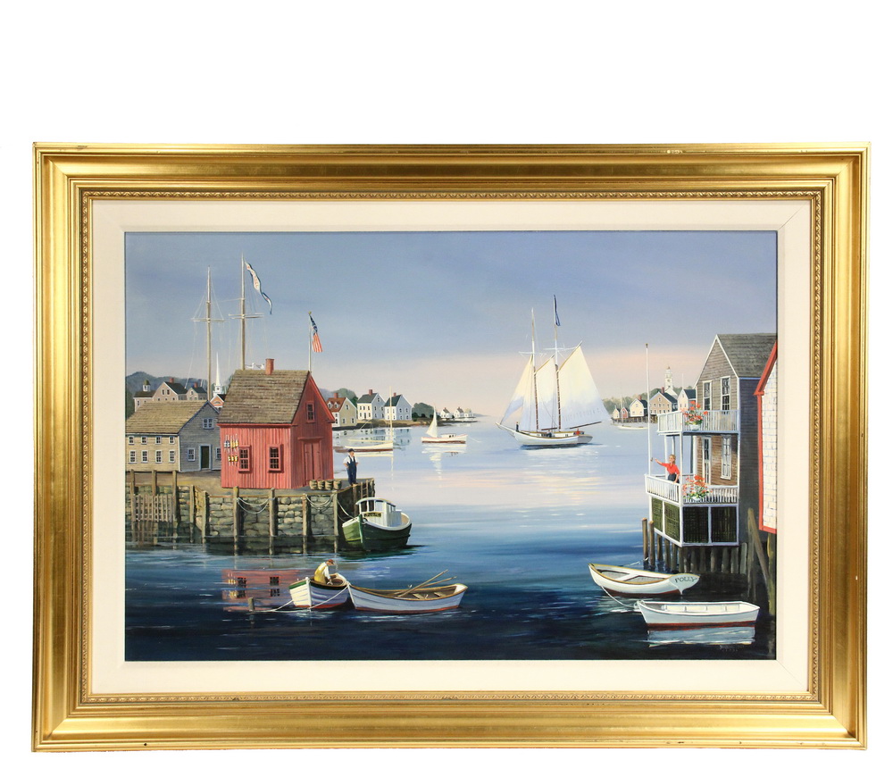 Appraisal: SALLY CALDWELL FISHER ME - - Morning in the Harbor