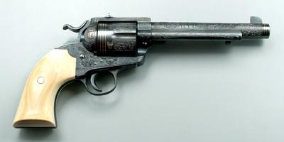 Appraisal: Colt Bisley revolver serial No in barrel ivory grips extensive