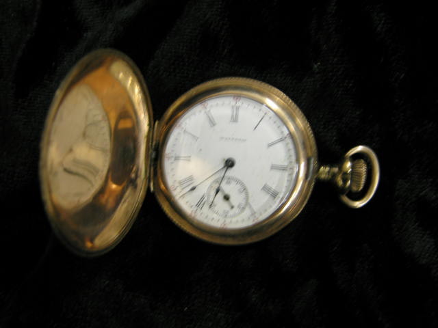 Appraisal: Waltham Pocketwatch k gold-filled hunting case working