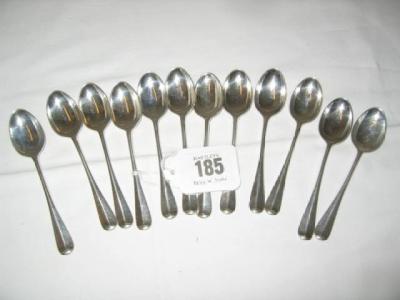 Appraisal: A SET OF TWELVE VICTORIAN COFFEE SPOONS in Hanoverian Rat