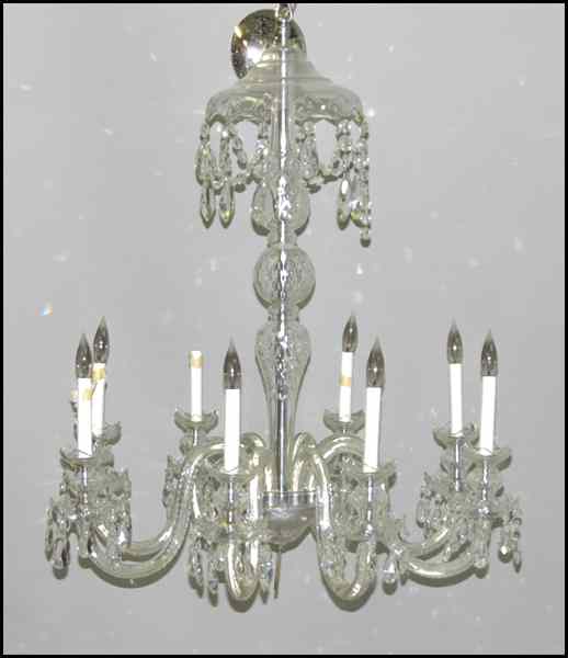 Appraisal: CRYSTAL EIGHT-LIGHT CHANDELIER '' x '' Condition No Specific Condition