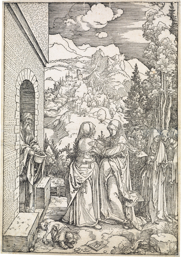 Appraisal: ALBRECHT D RER The Visitation Woodcut circa x mm x