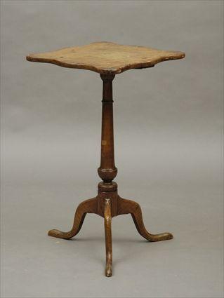 Appraisal: New England Chippendale Maple Candlestand x x in Provenance Collection