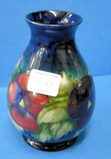 Appraisal: Moorcroft Vase decorated in the Pansy design height cm