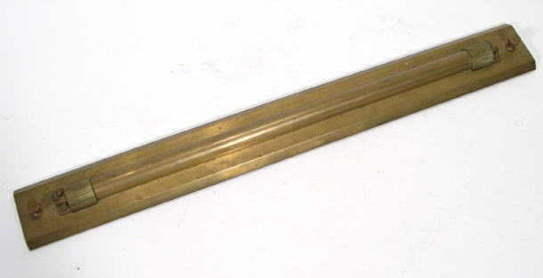 Appraisal: Brass rolling desk rule cm long