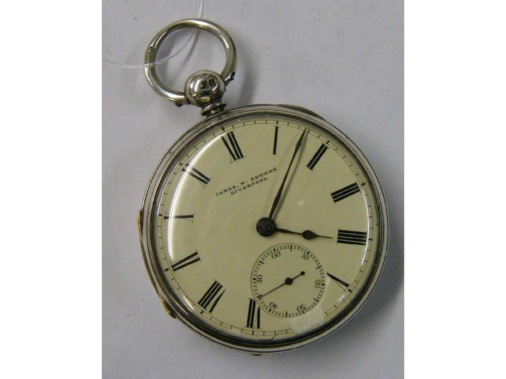 Appraisal: th century English silver fusee lever pocket watch hallmarked Chester