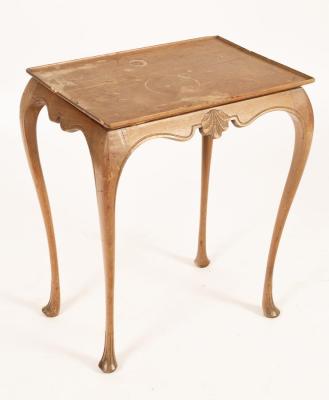 Appraisal: A small Irish side table of silver table form labelled