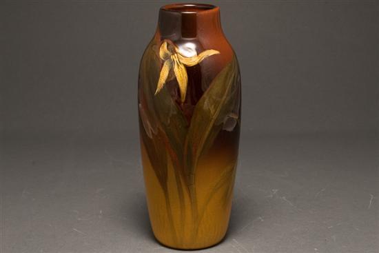 Appraisal: Rookwood standard glazed art pottery vase dated lily design impressed