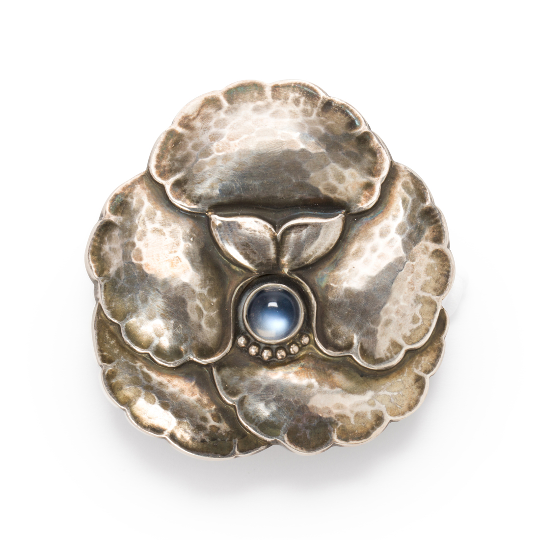 Appraisal: A MOONSTONE AND STERLING SILVER BROOCH GEORG JENSEN A moonstone