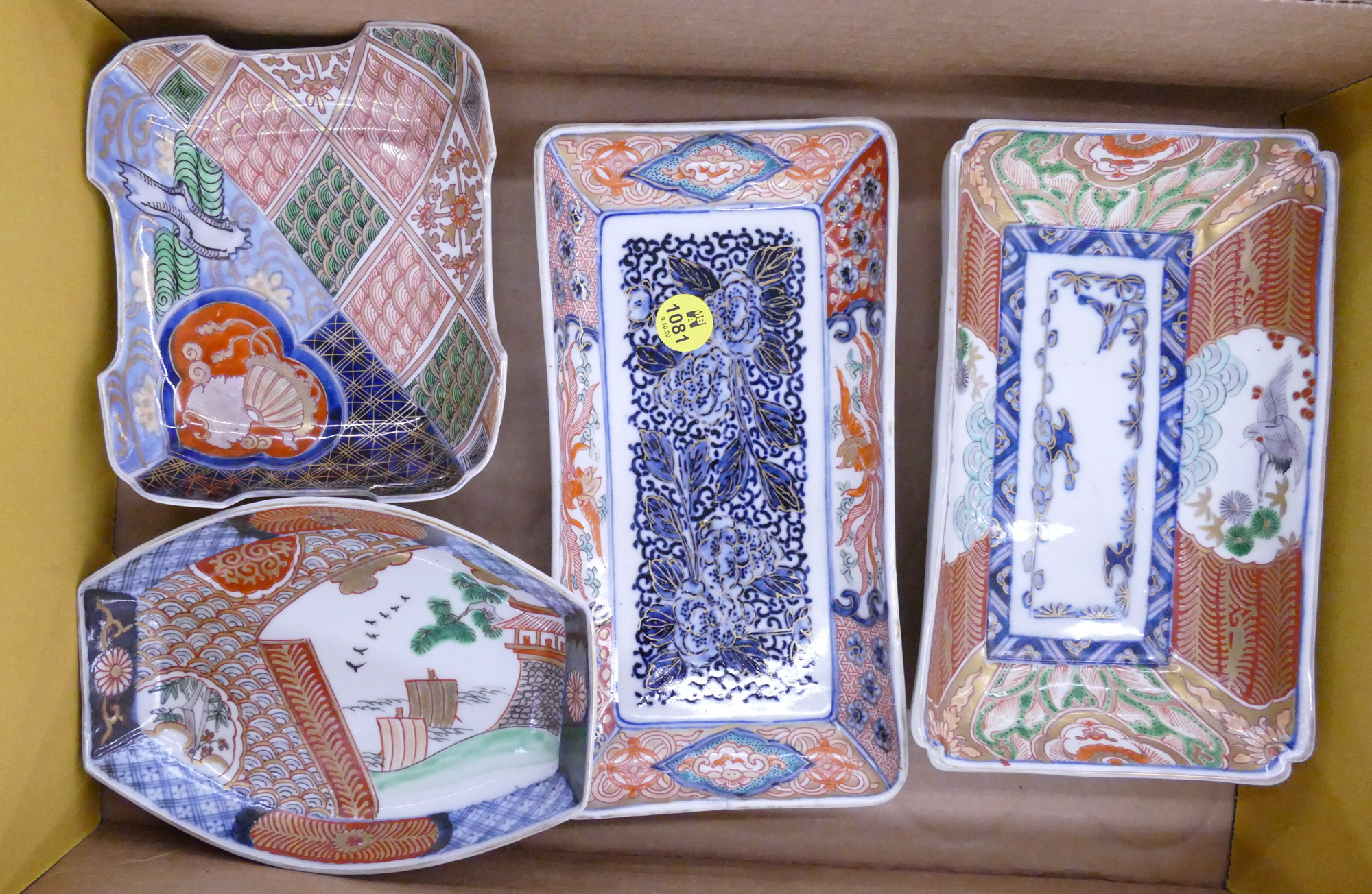 Appraisal: pc Japanese Meiji Imari Trays- - ''