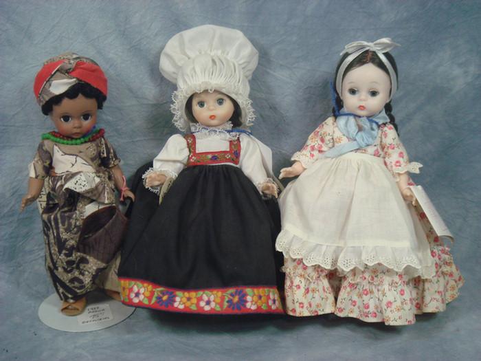 Appraisal: Madame Alexander Dolls total of three dolls Argentinean Africa and