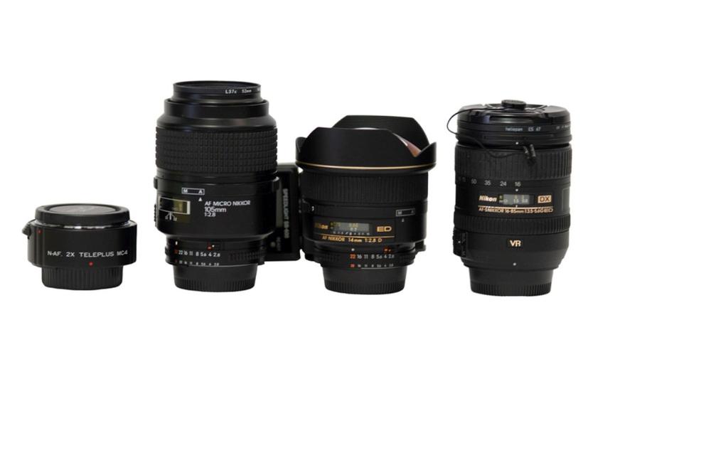 Appraisal: GROUP OF NIKON LENSEScomprising a Nikon mm F Macro lens