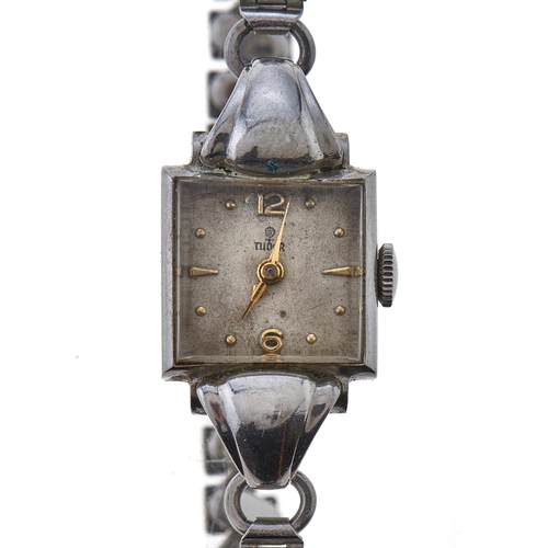 Appraisal: A Rolex Tudor square lady's wristwatch x mm on a