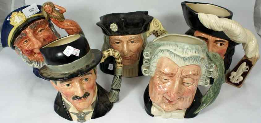 Appraisal: Royal Doulton Character Jugs The Lawyer D chipped and cracked