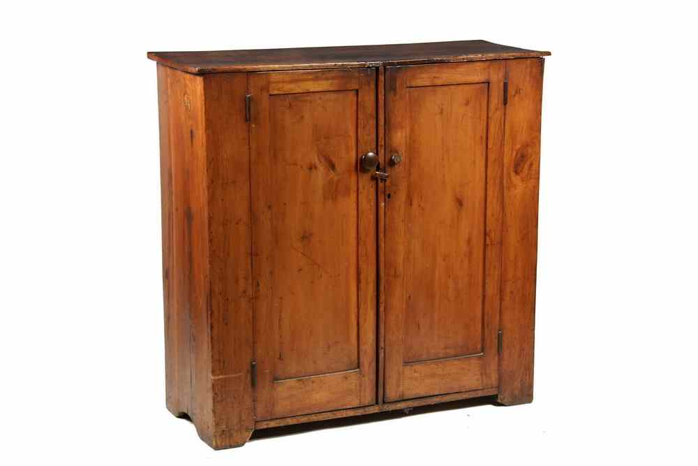 Appraisal: JELLY CUPBOARD - Country Jelly Cupboard in natural finish pumpkin