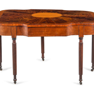 Appraisal: A Federal Inlaid Mahogany Game Table th Century Height x