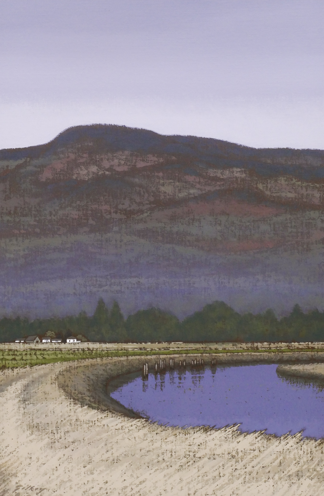 Appraisal: Richard Gilkey - Washington ''Samish Landscape'' Oil on Linen ''x