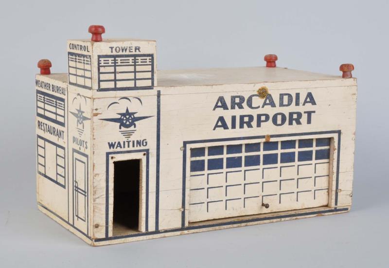 Appraisal: Wooden Arcadia Airport Front door original and it does open