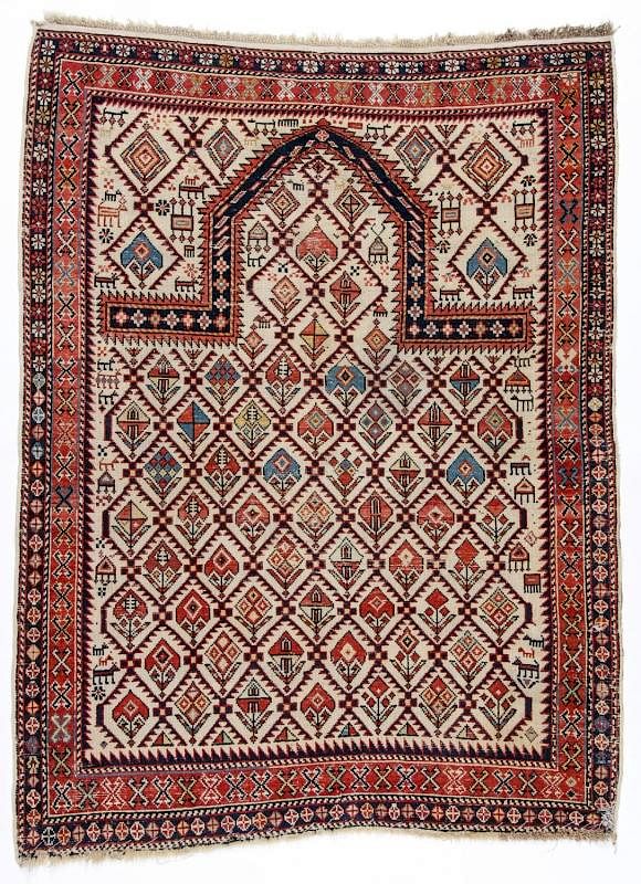 Appraisal: Antique Shirvan Prayer Rug Caucasus ' '' x ' ''