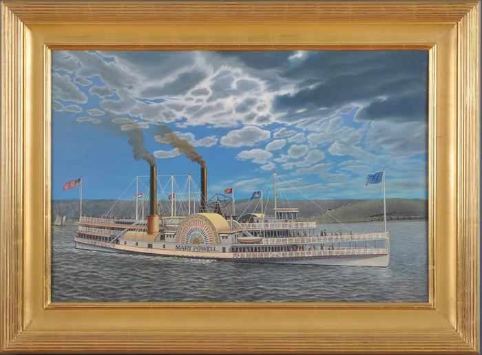 Appraisal: ALBERT NEMETHY - STEAMBOAT MARY POWELL Oil on canvas x