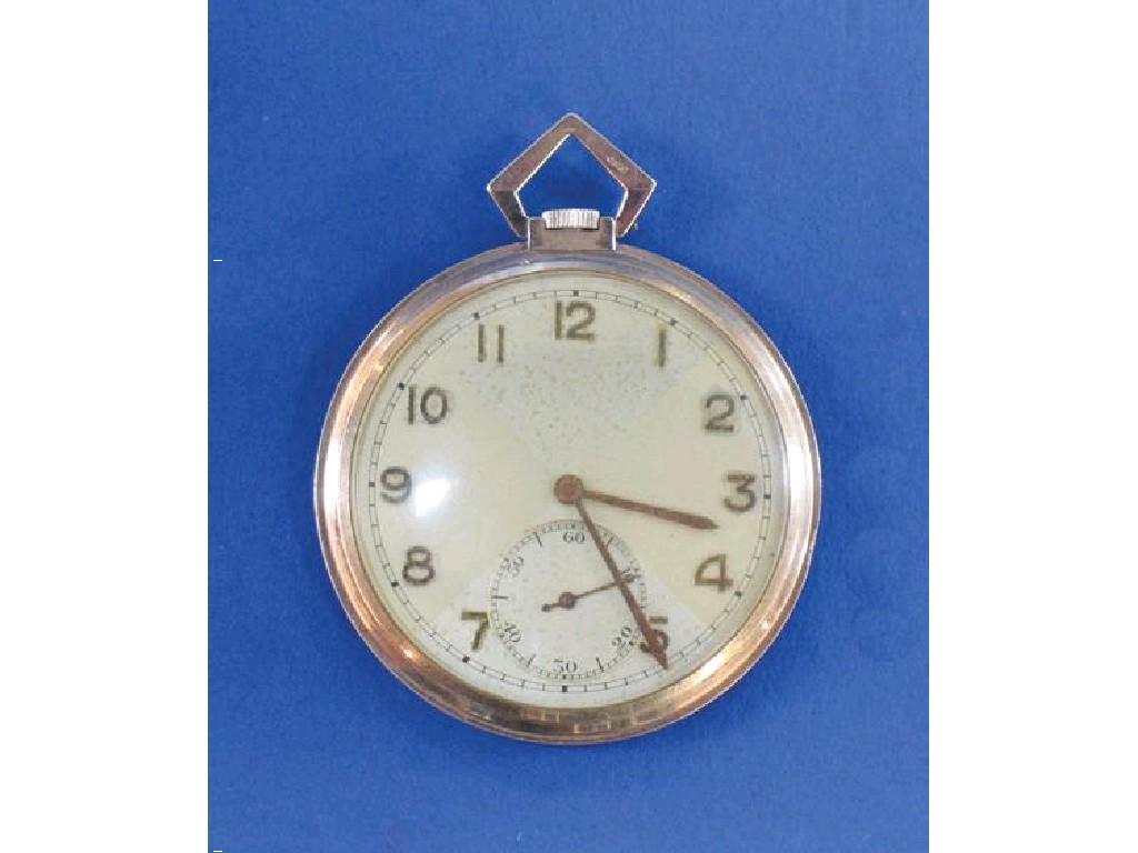 Appraisal: A CT GOLD OPEN FACED POCKET WATCH the two tone