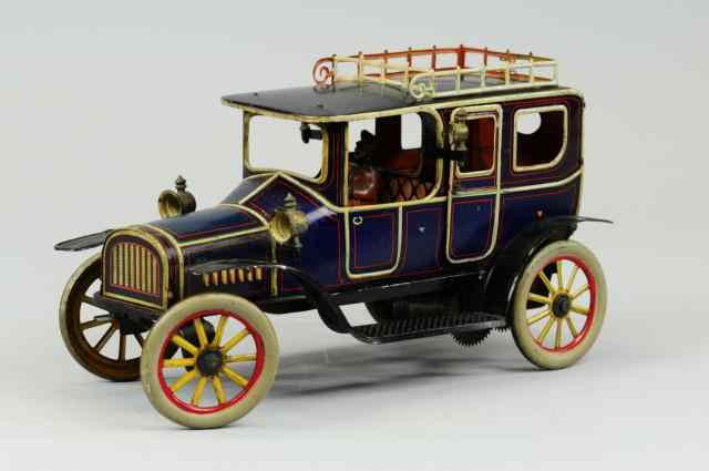 Appraisal: LIMOUSINE Fischer Germany well modeled lithographed tin example colorful blues