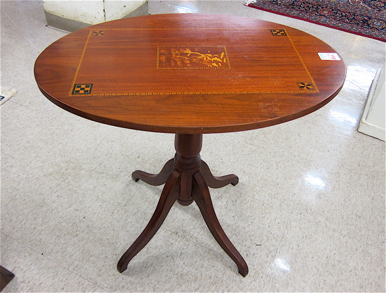 Appraisal: FEDERAL STYLE TILT-TOP TEA TABLE American early th century having