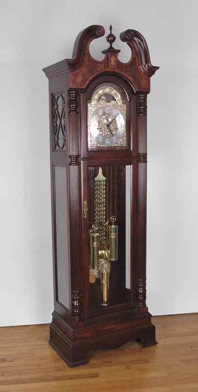 Appraisal: HOWARD MILLER RAYMOUR GRANDFATHER CLOCK Model - mahogany finish case