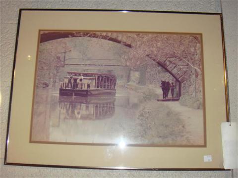 Appraisal: C O CANAL BARGE Color photograph x in Provenance ANTIQUE