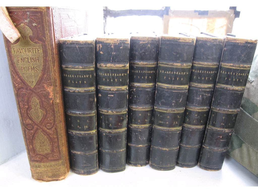 Appraisal: Set of six volumes of Shakespeare's plays dated and a