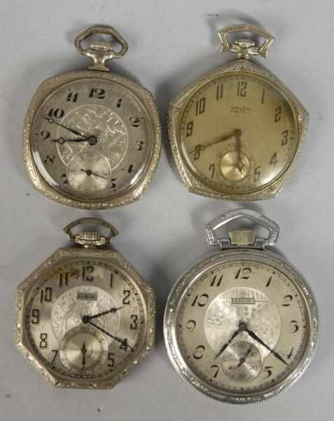 Appraisal: Lot of Pocket Watches Description Elgin K Gold-Filled working size