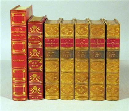 Appraisal: vols Leather Bindings Vasari Giorgio Lives of The Most Eminent