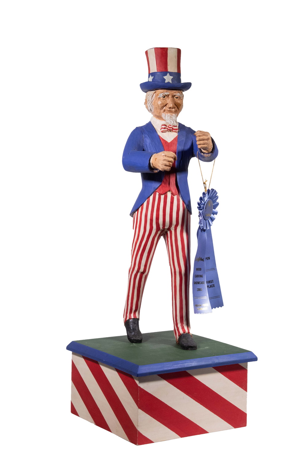 Appraisal: GIL RUSSELL TH C AMERICAN Folk Art Uncle Sam for