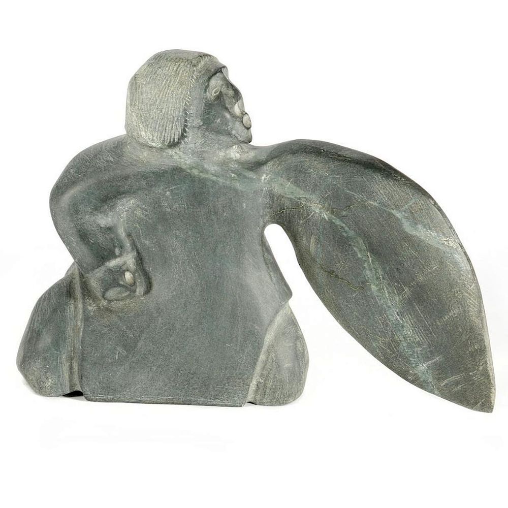 Appraisal: An Inuit Stone Sculpture Basil Aptanik Transformation Height in Width