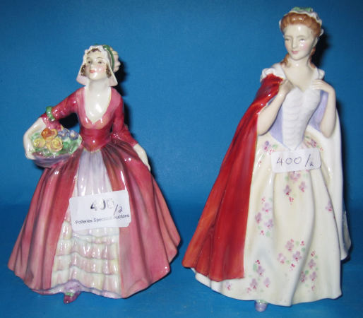 Appraisal: Royal Doulton Figures Bess HN head restuck and Janet HN