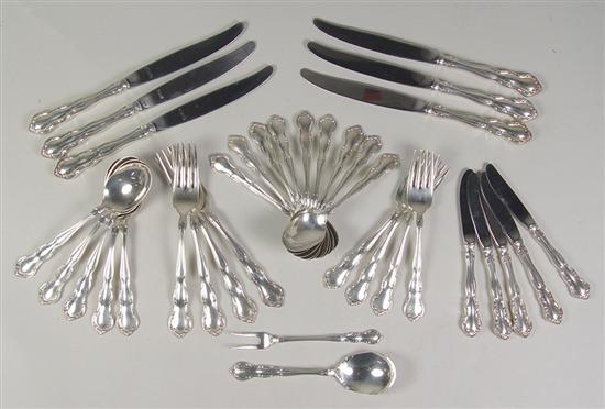 Appraisal: Wallace My Love Sterling Flatware Pattern introduced in Includes six