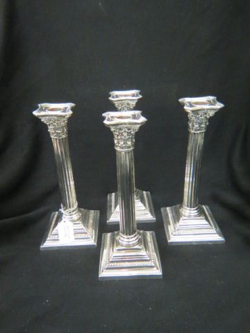 Appraisal: Set of Gorham Sterling Silver Candlesticks classical column design tall