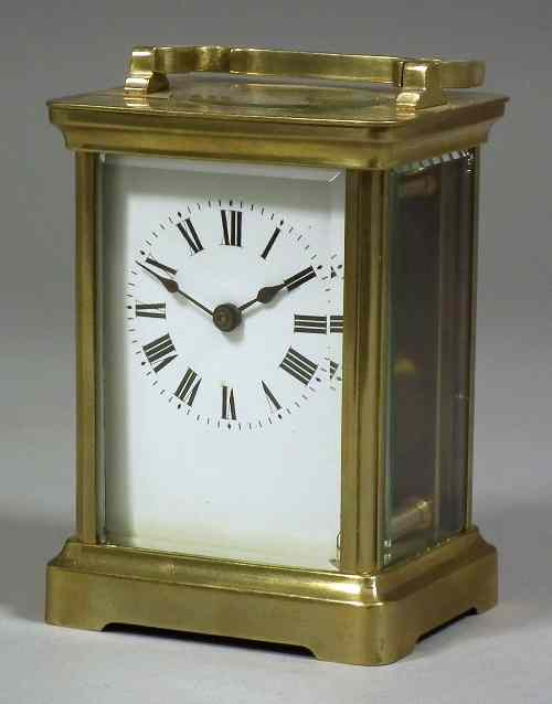 Appraisal: A late th early th Century French carriage timepiece the