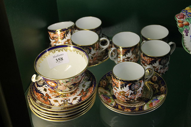 Appraisal: A SMALL COLLECTION OF CROWN DERBY COFFEE CUPS and saucers