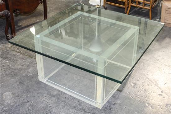 Appraisal: Sale Lot A Gary Strutin Acrylic and Glass Low Table