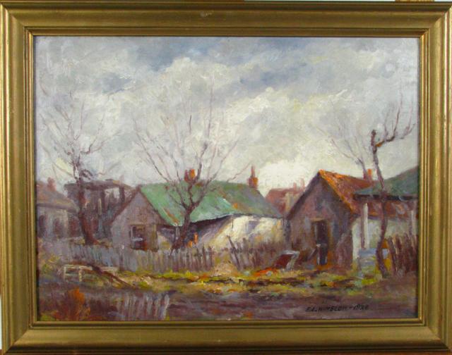 Appraisal: Edward Lee Winslow Indiana - x Oil on Board Signed