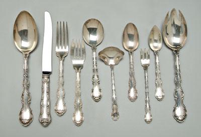 Appraisal: Gorham Strasbourg sterling flatware pieces oz T excluding hollow and