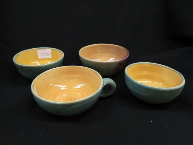 Appraisal: Pisgah Forest Pottery Bowls one handled to excellent