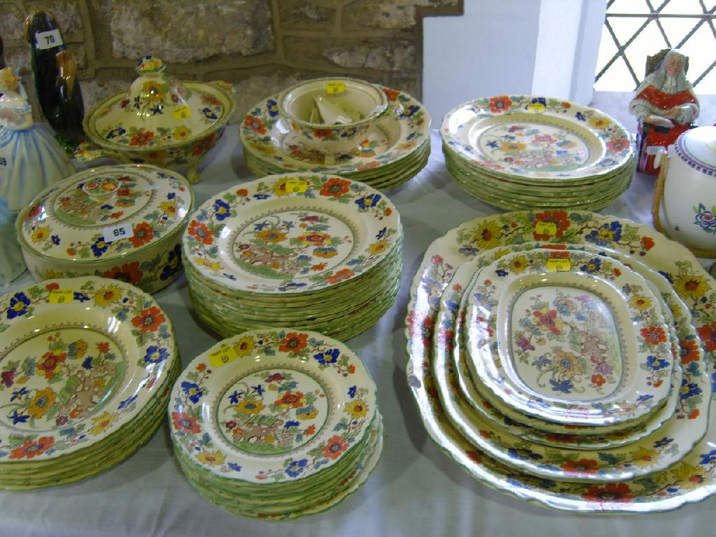 Appraisal: An extensive quantity of Masons Ironstone dinner wares with printed