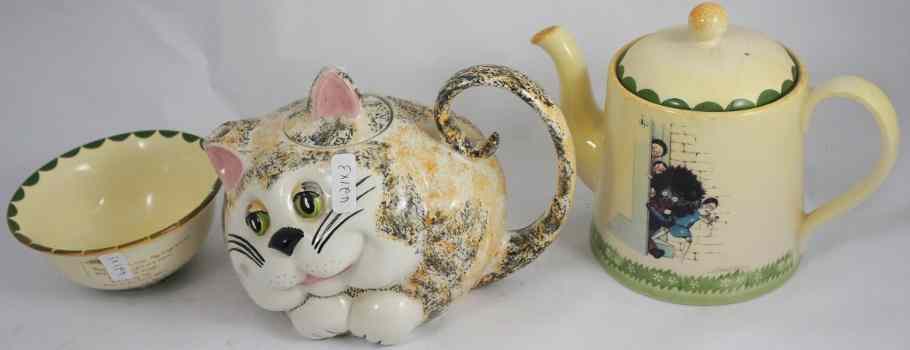 Appraisal: A Carltonware Cat Tea Pot along with a Carltonware Golly